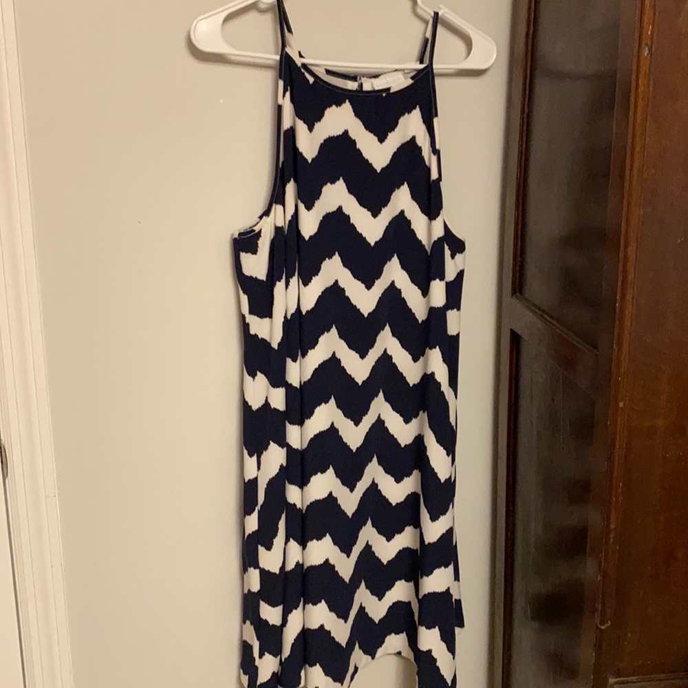 New York & Co navy and white sundress